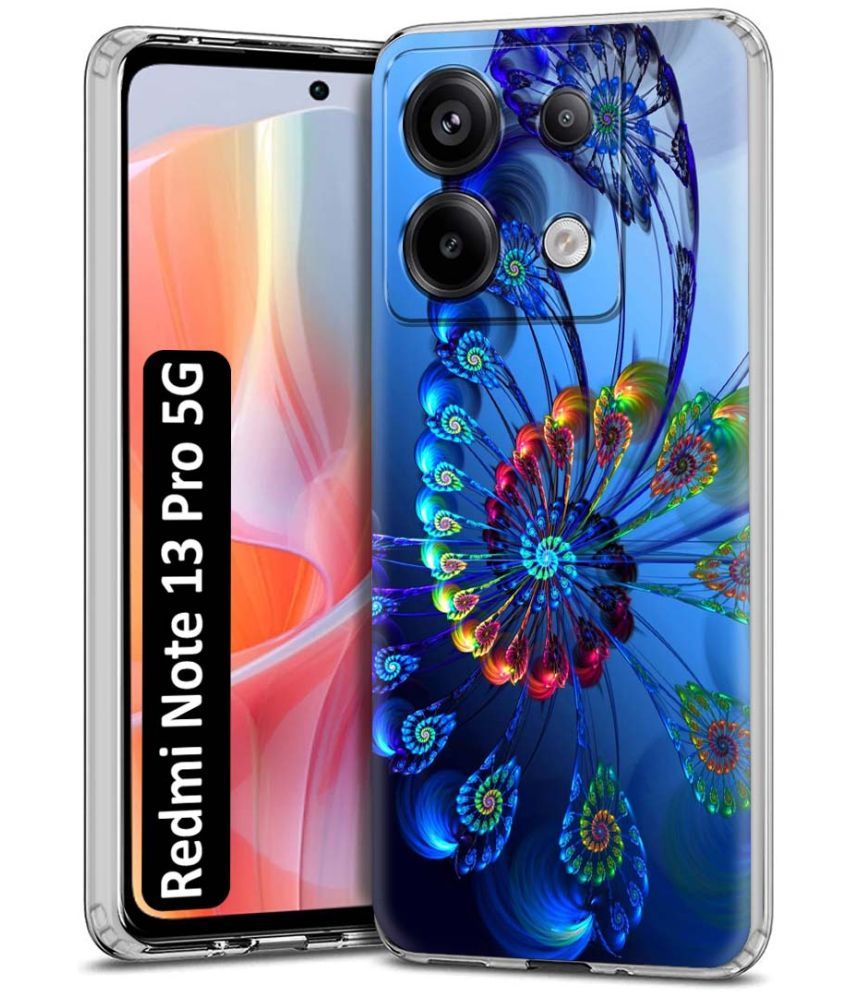     			Fashionury Multicolor Printed Back Cover Silicon Compatible For Redmi Note 13 Pro 5G ( Pack of 1 )