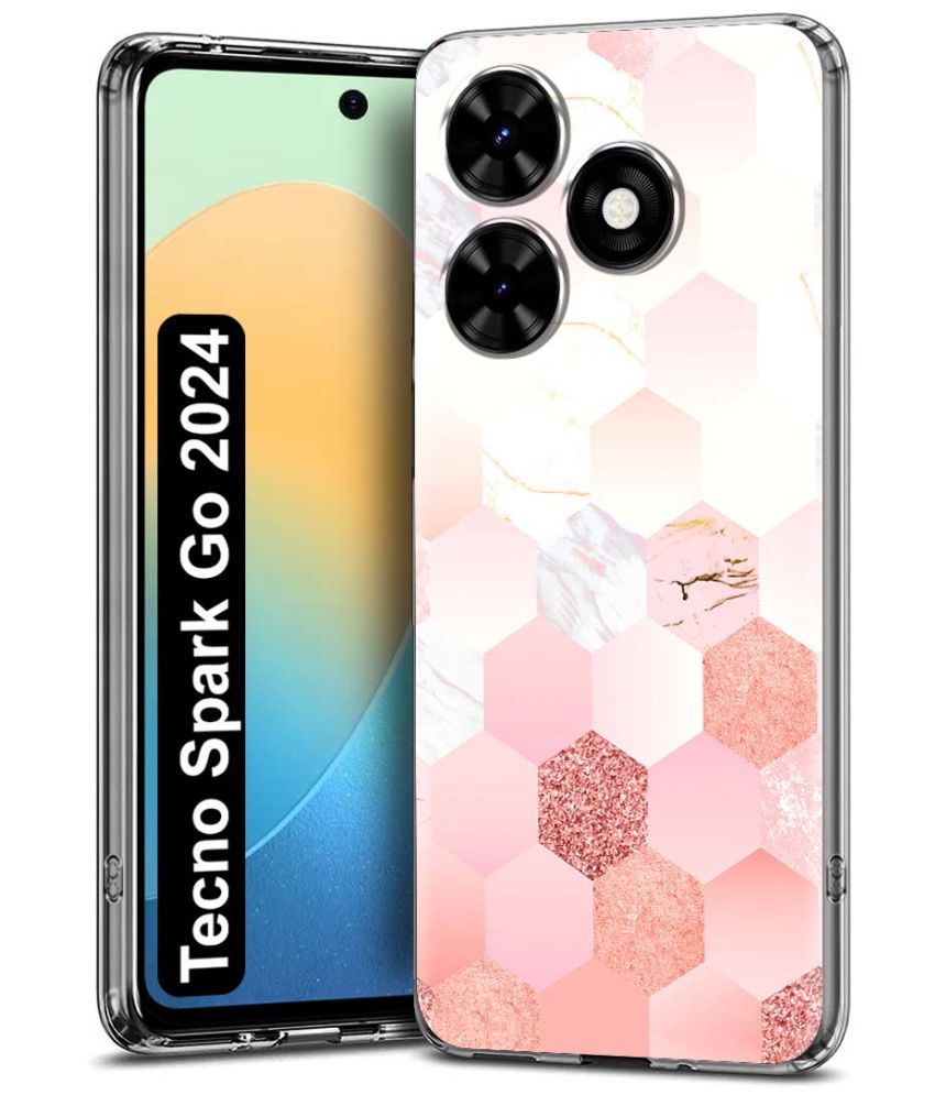     			Fashionury Multicolor Printed Back Cover Silicon Compatible For Tecno Spark Go 2024 ( Pack of 1 )