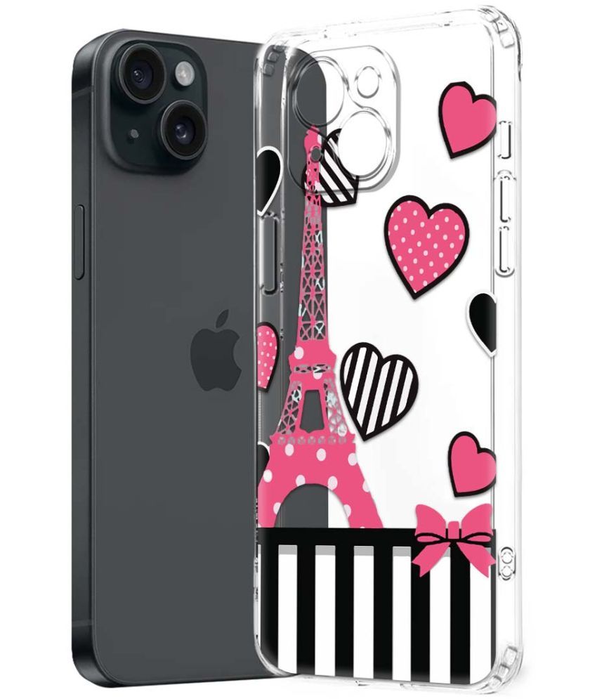     			Fashionury Multicolor Printed Back Cover Silicon Compatible For Apple iPhone 15 Plus ( Pack of 1 )