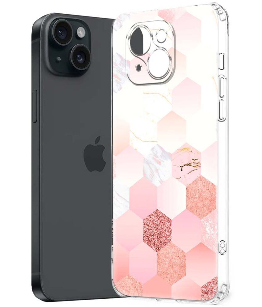     			Fashionury Multicolor Printed Back Cover Silicon Compatible For Apple iPhone 15 Plus ( Pack of 1 )