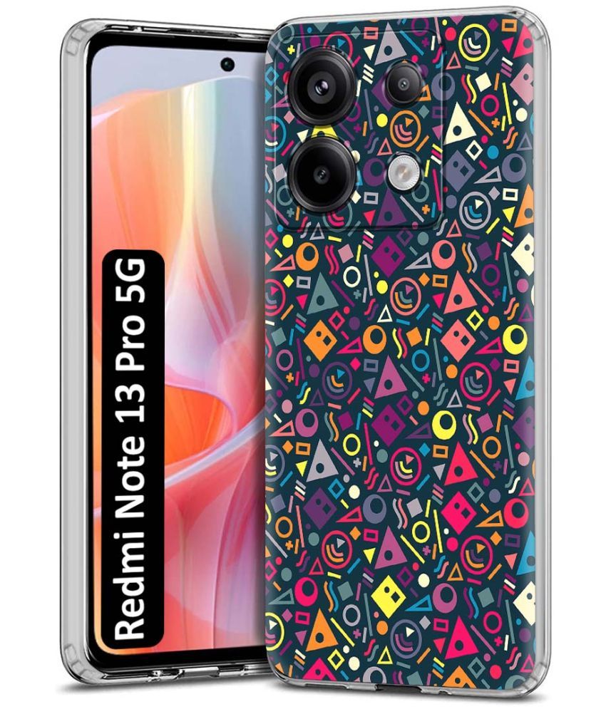     			Fashionury Multicolor Printed Back Cover Silicon Compatible For Redmi Note 13 Pro 5G ( Pack of 1 )