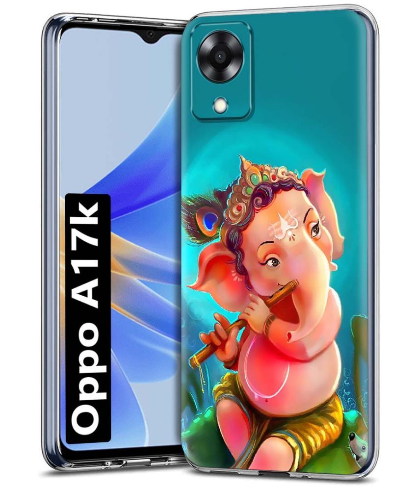     			Fashionury Multicolor Printed Back Cover Silicon Compatible For Oppo A17K ( Pack of 1 )