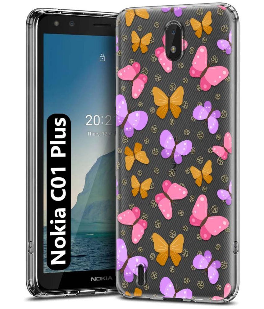     			Fashionury Multicolor Printed Back Cover Silicon Compatible For Nokia C01 Plus ( Pack of 1 )