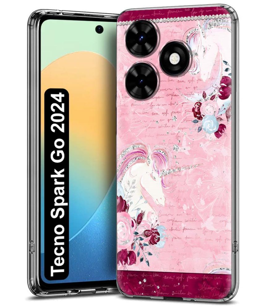     			Fashionury Multicolor Printed Back Cover Silicon Compatible For Tecno Spark Go 2024 ( Pack of 1 )