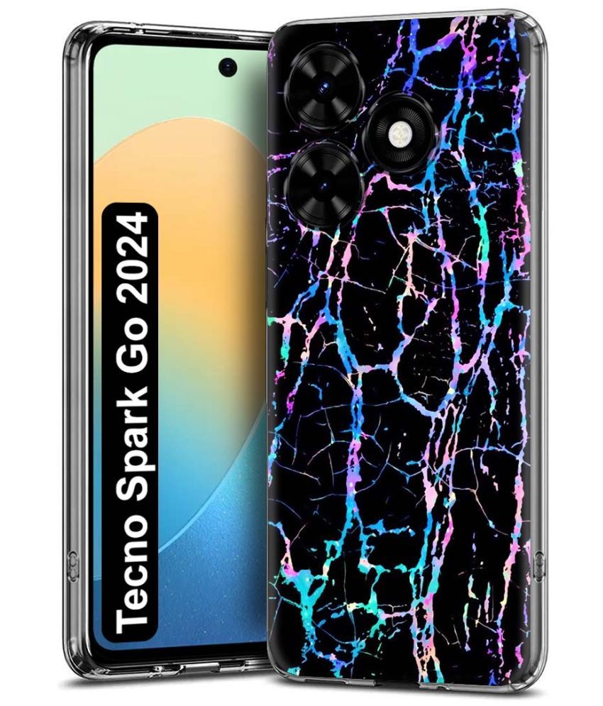     			Fashionury Multicolor Printed Back Cover Silicon Compatible For Tecno Spark Go 2024 ( Pack of 1 )