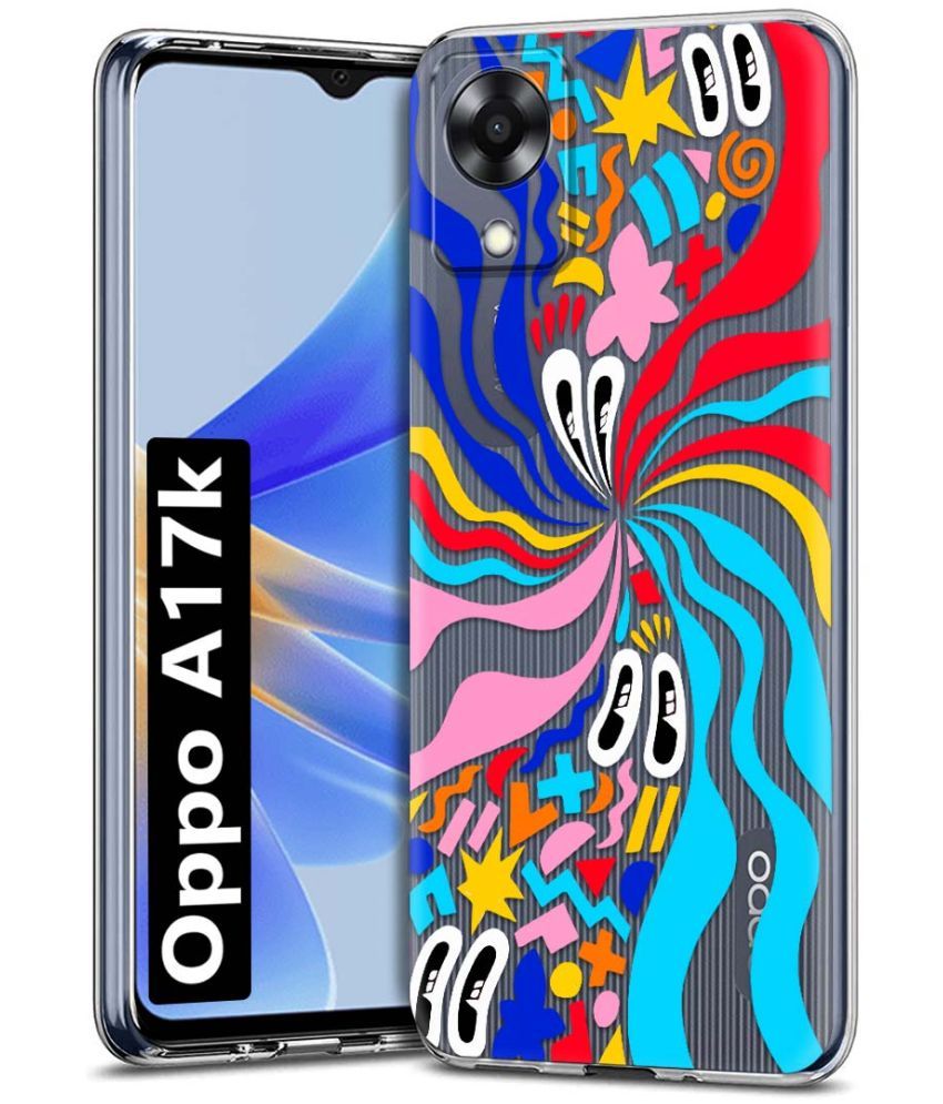     			Fashionury Multicolor Printed Back Cover Silicon Compatible For Oppo A17K ( Pack of 1 )