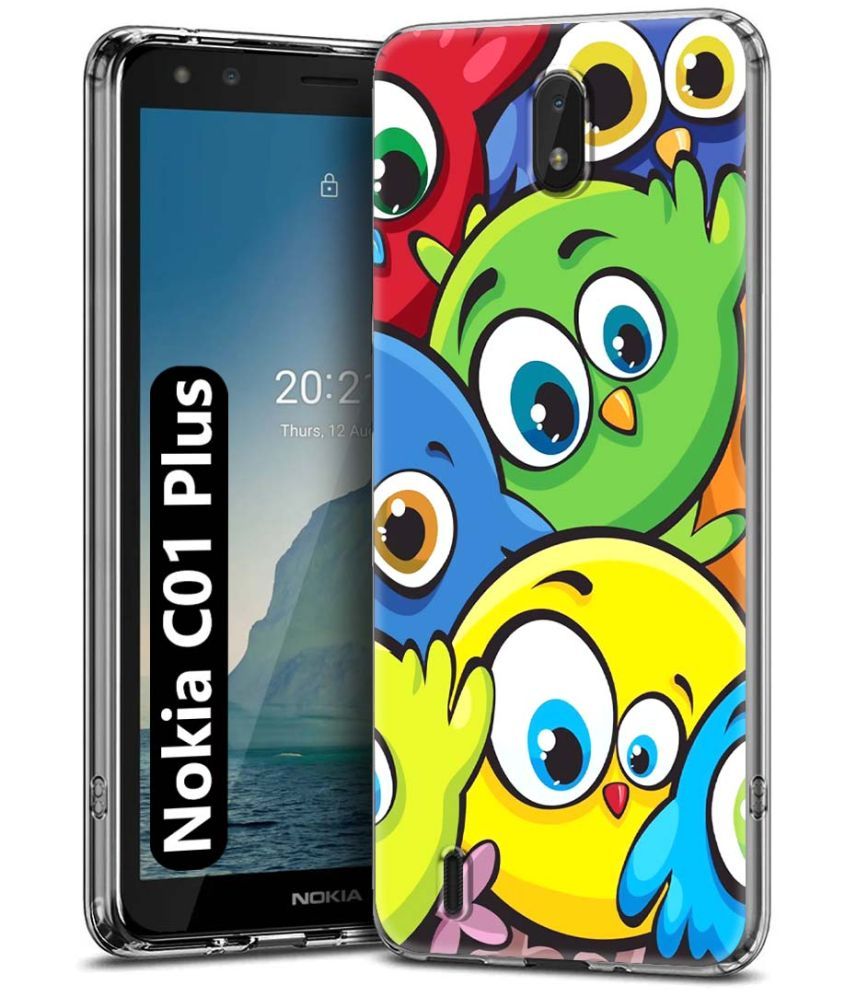     			Fashionury Multicolor Printed Back Cover Silicon Compatible For Nokia C01 Plus ( Pack of 1 )