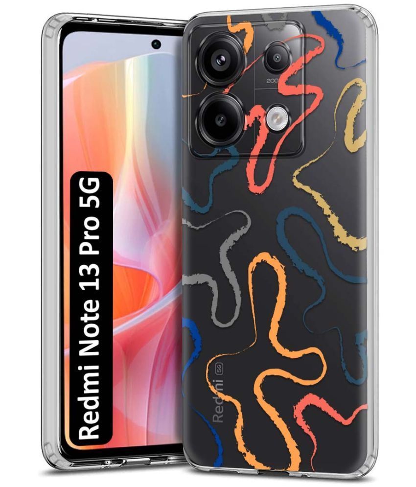     			Fashionury Multicolor Printed Back Cover Silicon Compatible For Redmi Note 13 Pro 5G ( Pack of 1 )