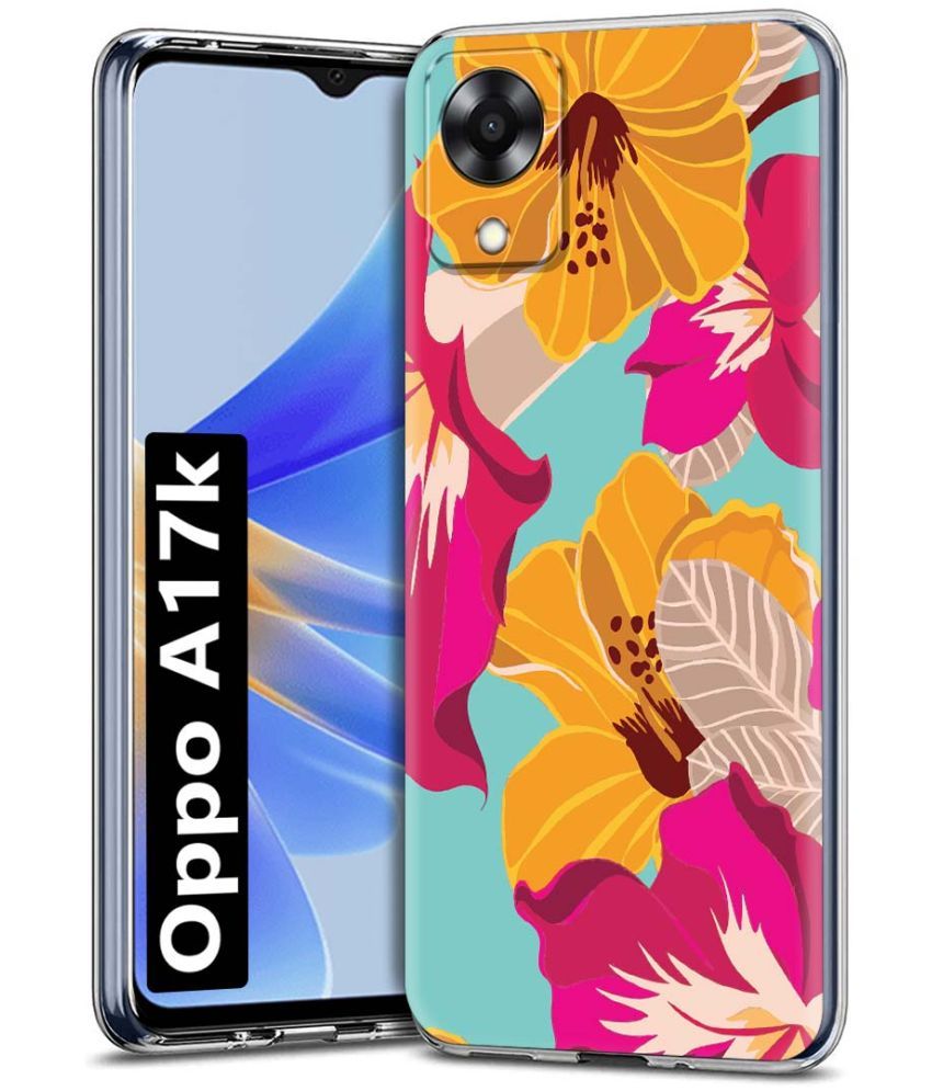     			Fashionury Multicolor Printed Back Cover Silicon Compatible For Oppo A17K ( Pack of 1 )