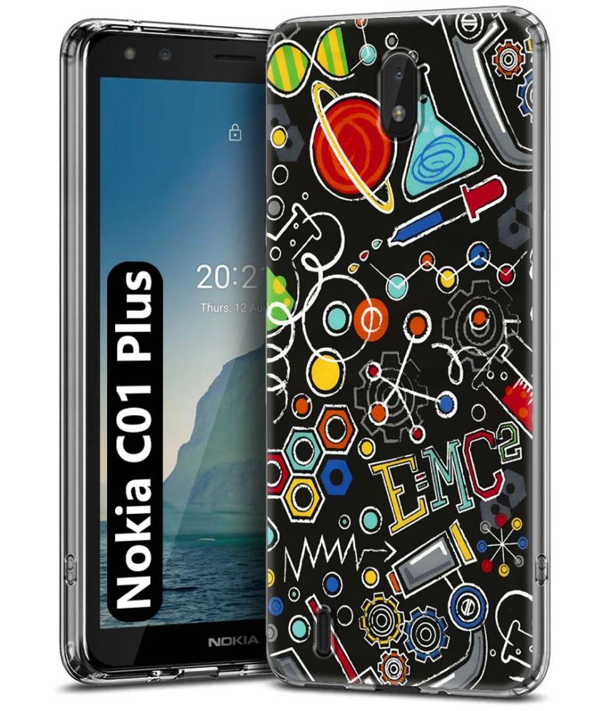     			Fashionury Multicolor Printed Back Cover Silicon Compatible For Nokia C01 Plus ( Pack of 1 )