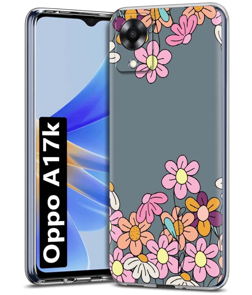     			Fashionury Multicolor Printed Back Cover Silicon Compatible For Oppo A17K ( Pack of 1 )