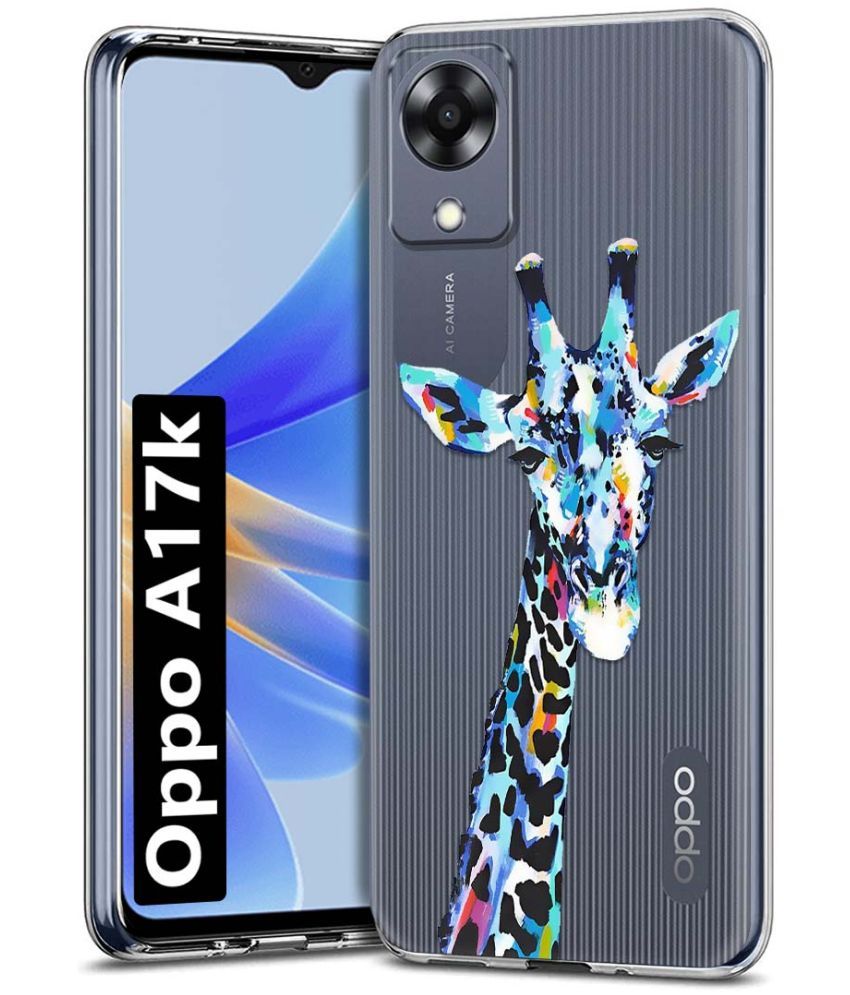     			Fashionury Multicolor Printed Back Cover Silicon Compatible For Oppo A17K ( Pack of 1 )