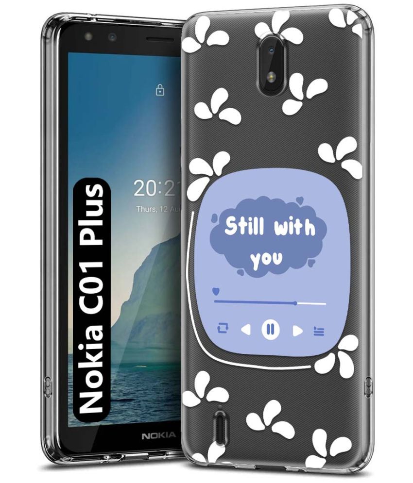     			Fashionury Multicolor Printed Back Cover Silicon Compatible For Nokia C01 Plus ( Pack of 1 )