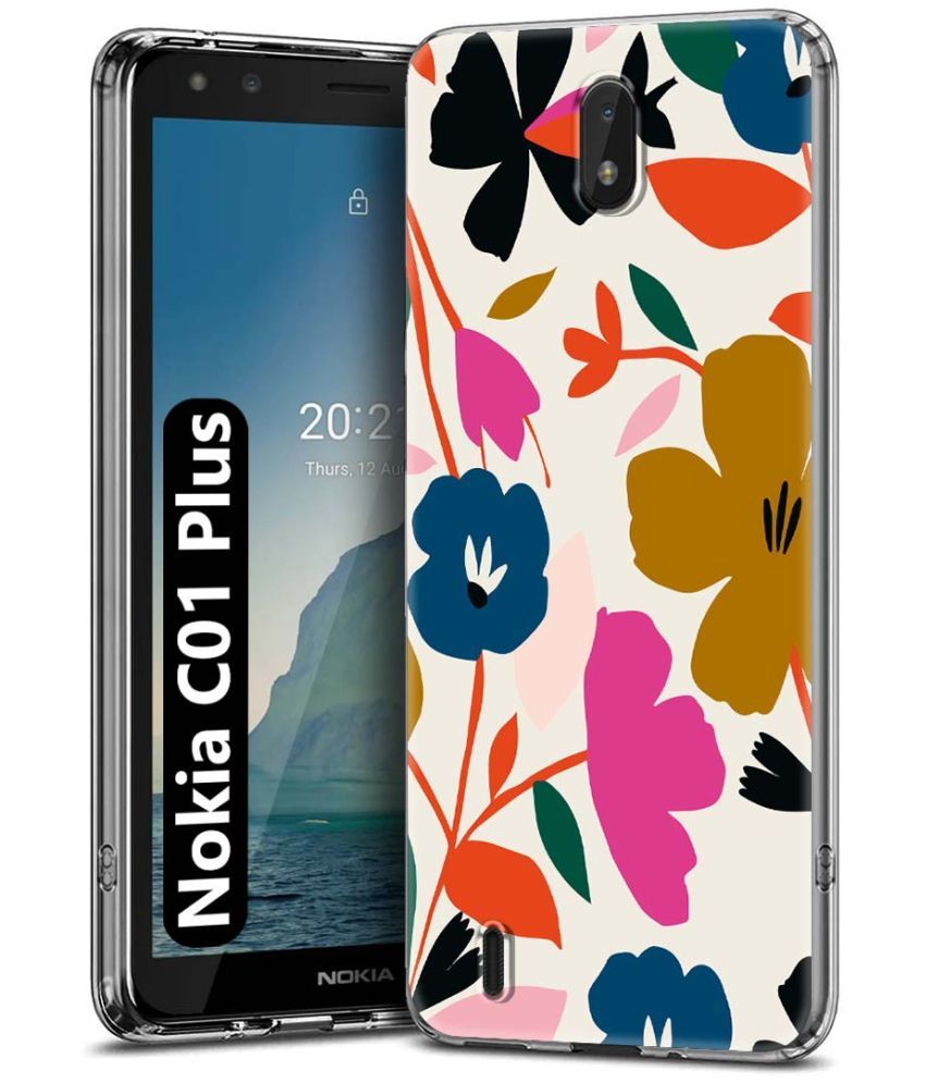     			Fashionury Multicolor Printed Back Cover Silicon Compatible For Nokia C01 Plus ( Pack of 1 )