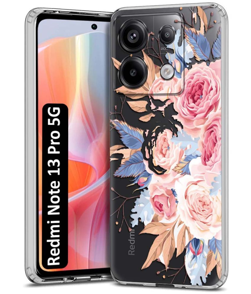     			Fashionury Multicolor Printed Back Cover Silicon Compatible For Redmi Note 13 Pro 5G ( Pack of 1 )