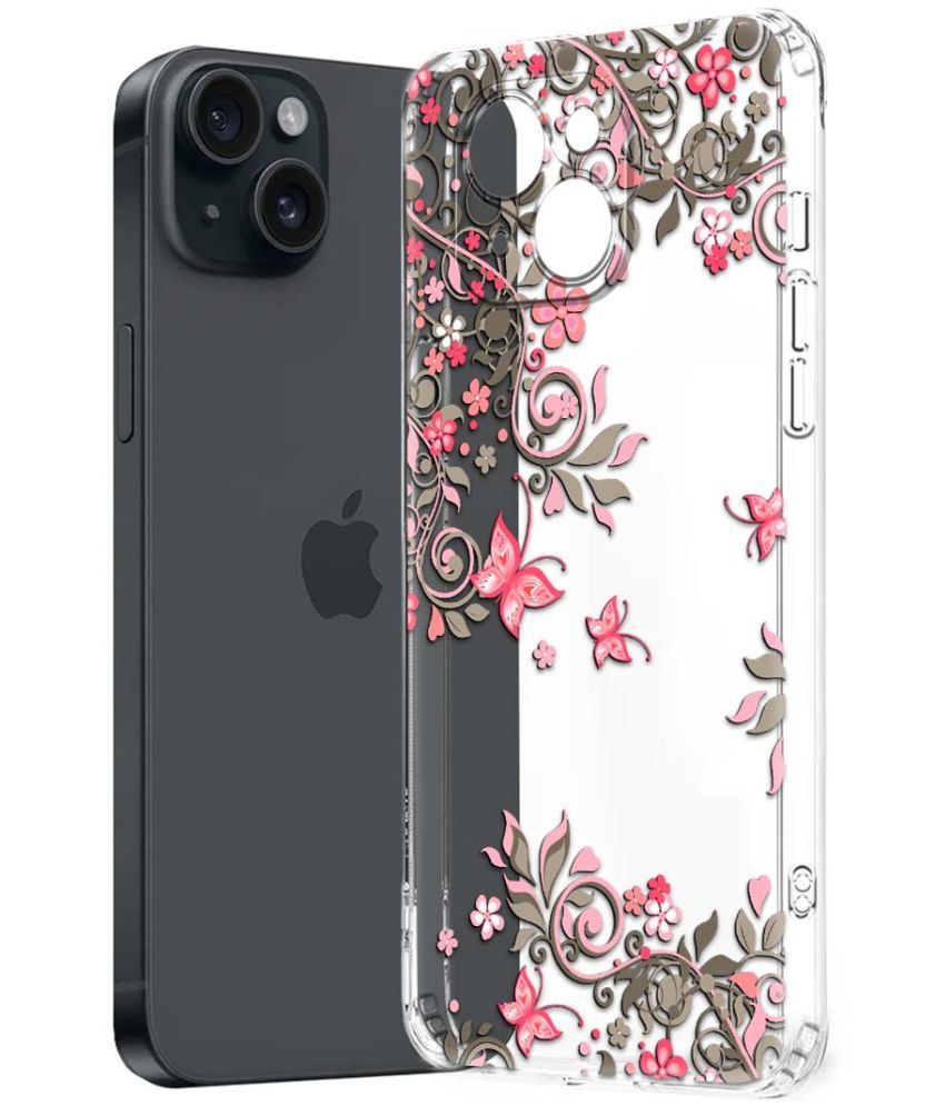     			Fashionury Multicolor Printed Back Cover Silicon Compatible For Apple iPhone 15 Plus ( Pack of 1 )