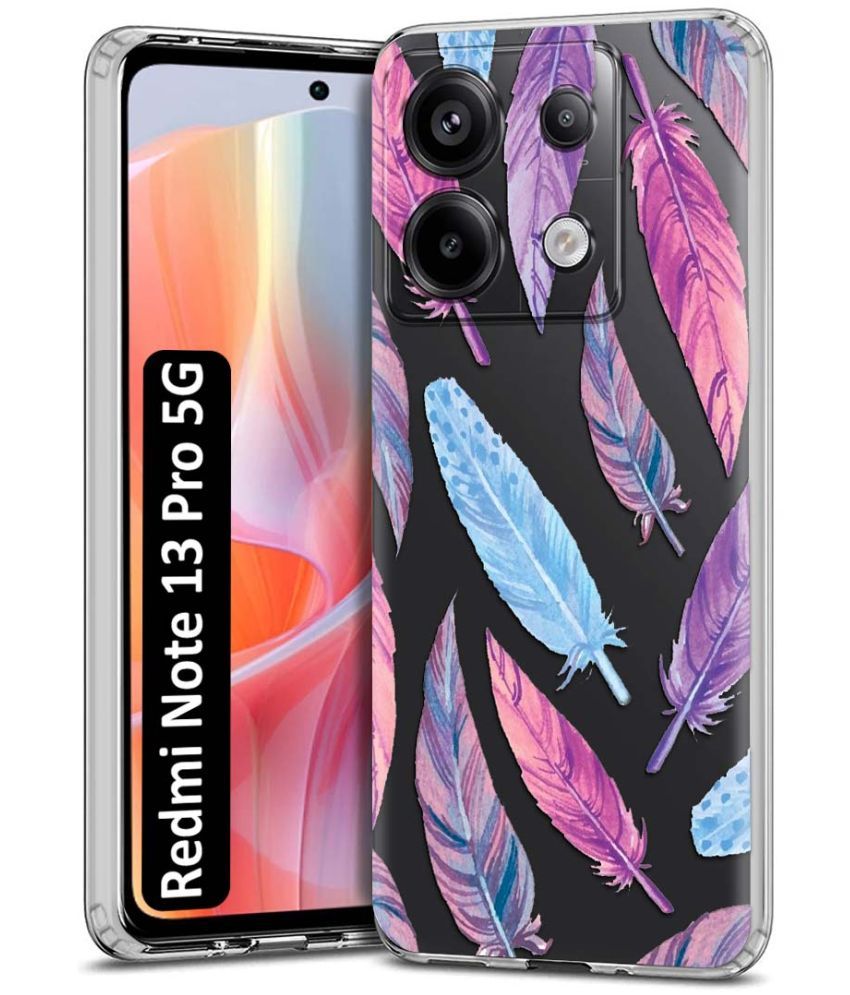     			Fashionury Multicolor Printed Back Cover Silicon Compatible For Redmi Note 13 Pro 5G ( Pack of 1 )