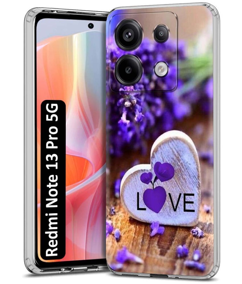     			Fashionury Multicolor Printed Back Cover Silicon Compatible For Redmi Note 13 Pro 5G ( Pack of 1 )