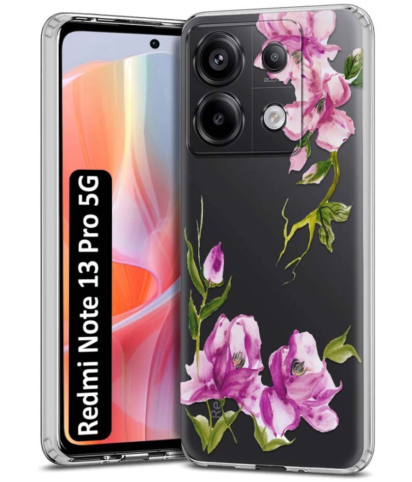     			Fashionury Multicolor Printed Back Cover Silicon Compatible For Redmi Note 13 Pro 5G ( Pack of 1 )