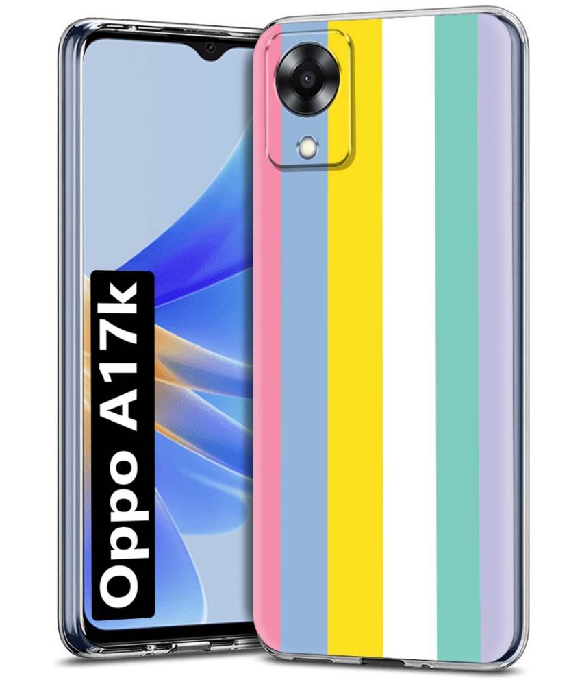     			Fashionury Multicolor Printed Back Cover Silicon Compatible For Oppo A17K ( Pack of 1 )