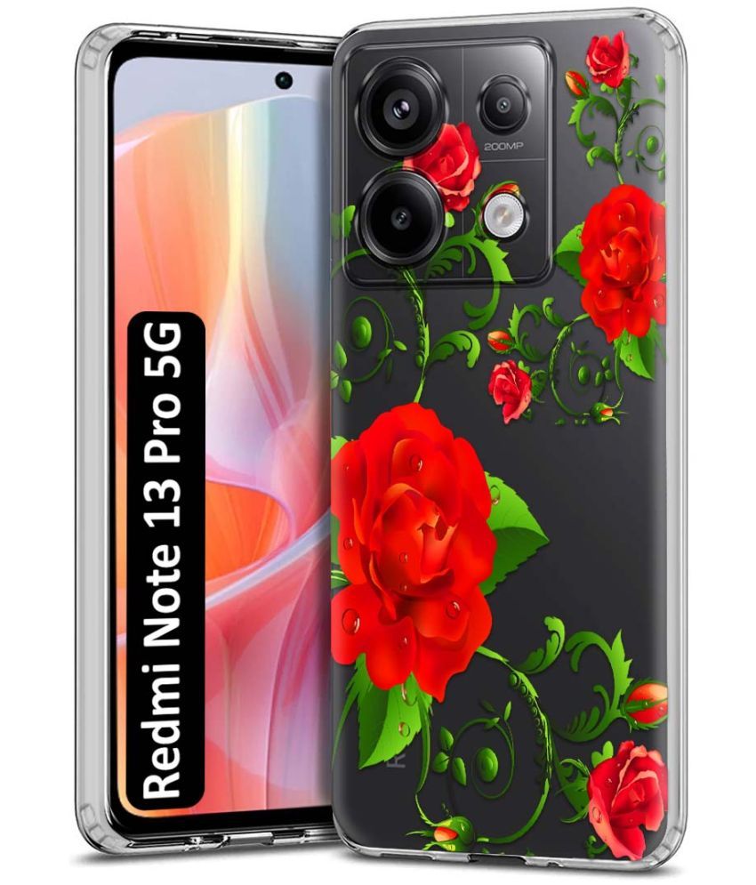     			Fashionury Multicolor Printed Back Cover Silicon Compatible For Redmi Note 13 Pro 5G ( Pack of 1 )