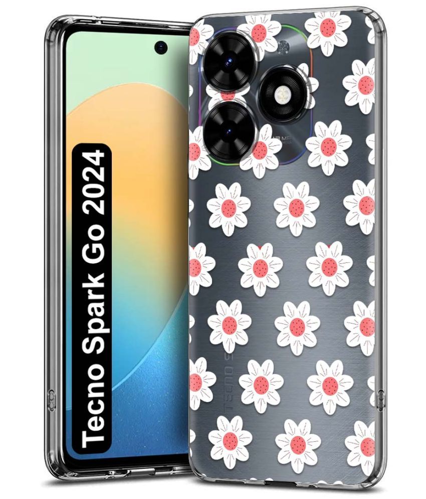     			NBOX Multicolor Printed Back Cover Silicon Compatible For Tecno Spark Go 2024 ( Pack of 1 )