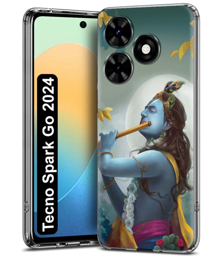     			NBOX Multicolor Printed Back Cover Silicon Compatible For Tecno Spark Go 2024 ( Pack of 1 )