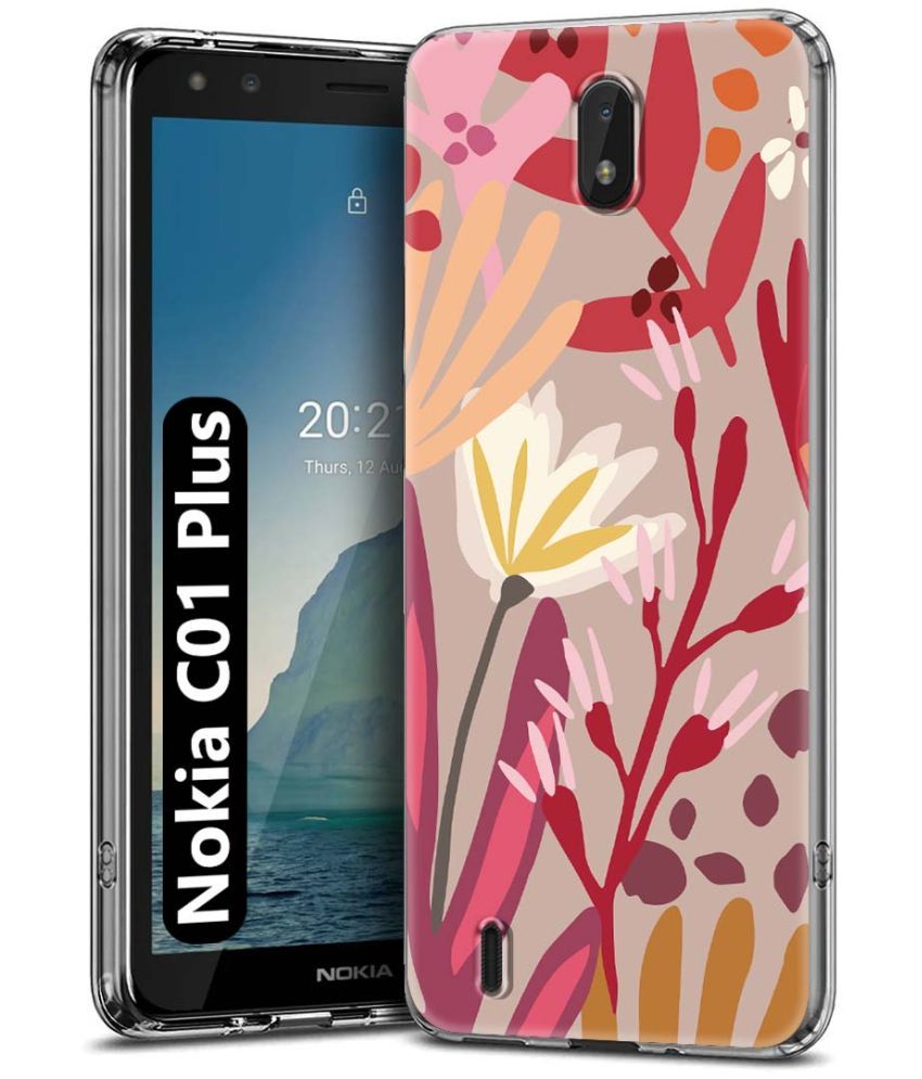     			NBOX Multicolor Printed Back Cover Silicon Compatible For Nokia C01 Plus ( Pack of 1 )