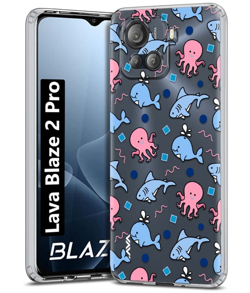     			NBOX Multicolor Printed Back Cover Silicon Compatible For Lava Blaze 2 Pro ( Pack of 1 )