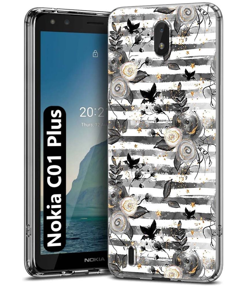     			NBOX Multicolor Printed Back Cover Silicon Compatible For Nokia C01 Plus ( Pack of 1 )