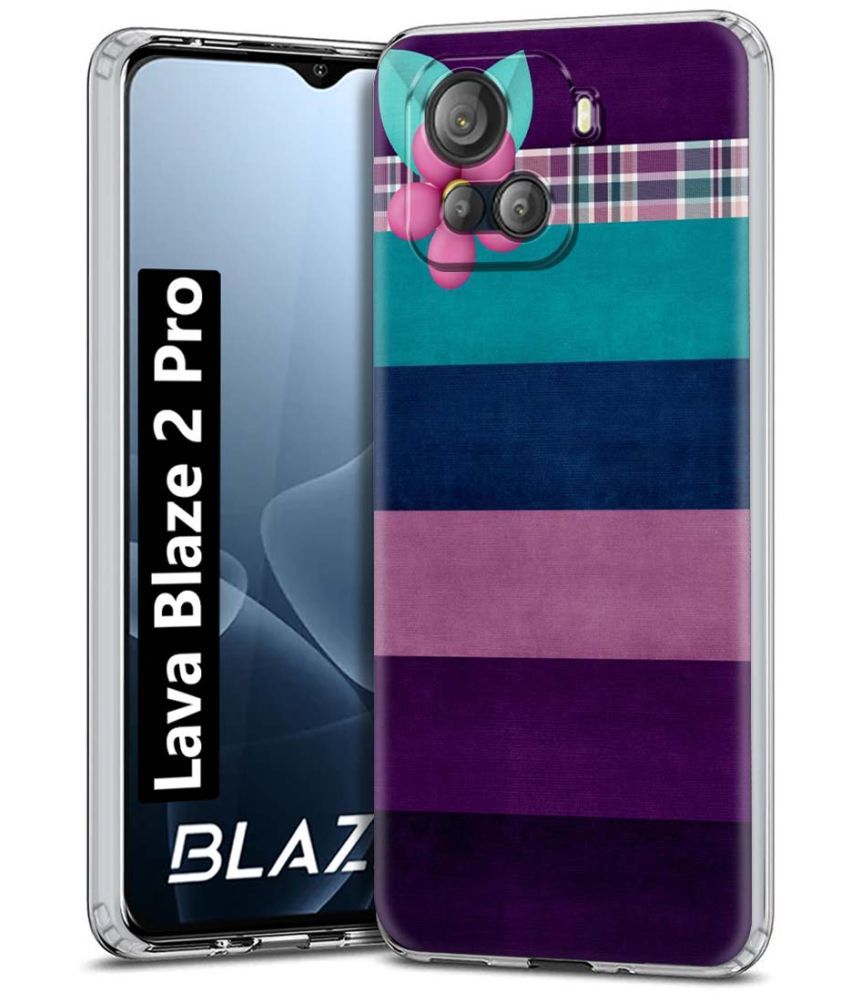     			NBOX Multicolor Printed Back Cover Silicon Compatible For Lava Blaze 2 Pro ( Pack of 1 )