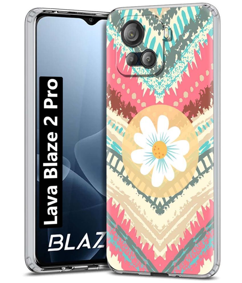     			NBOX Multicolor Printed Back Cover Silicon Compatible For Lava Blaze 2 Pro ( Pack of 1 )