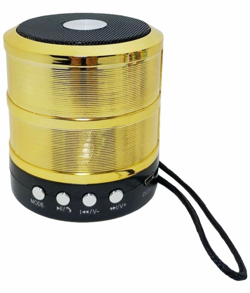     			Neo 887 MINI 5 W Bluetooth Speaker Bluetooth v5.0 with USB Playback Time 2 hrs Gold