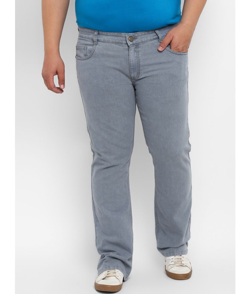     			Urbano Plus Regular Fit Bootcut Men's Jeans - Light Grey ( Pack of 1 )