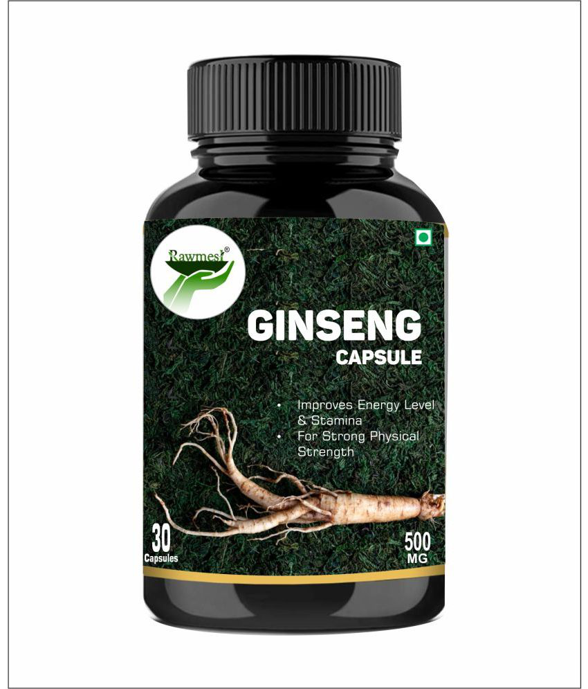     			rawmest Ginseng Extract Energy Booster, 500mg Capsule 30 no.s Pack Of 1