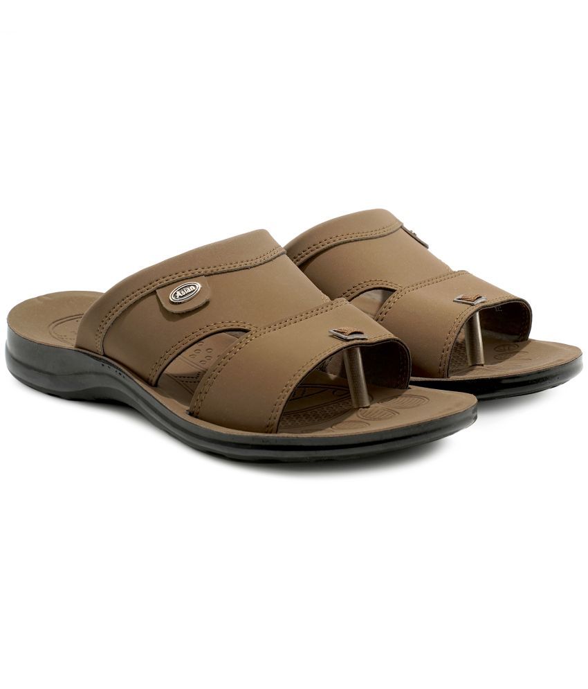     			ASIAN Beige Men's Thong Flip Flop