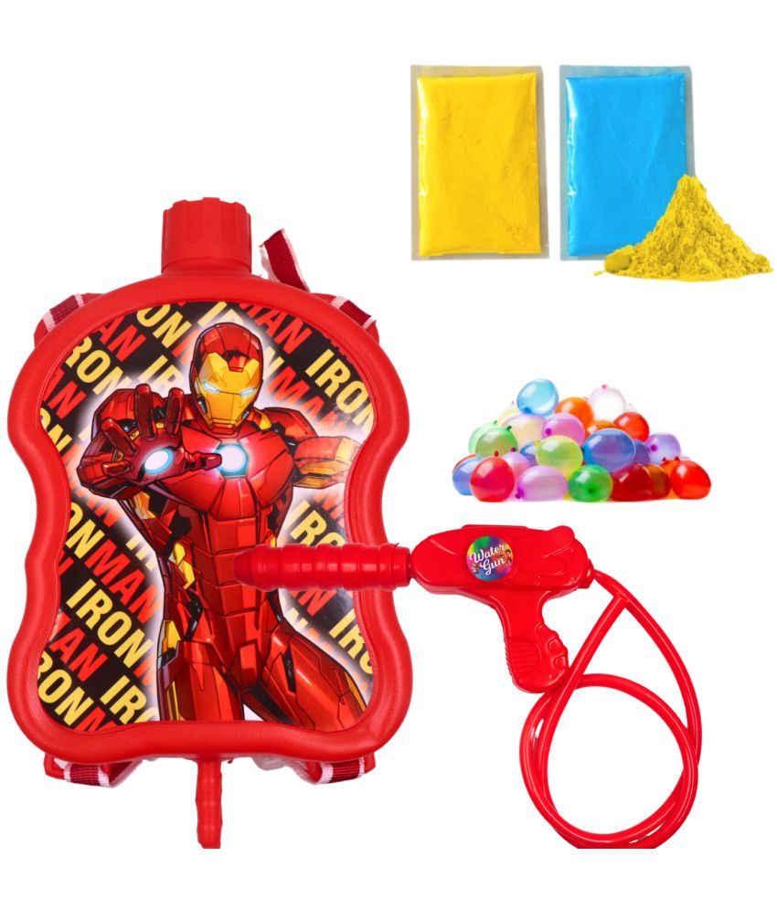     			DealBindaas Holi Pichkariun Water Blaster With Back Holding Tank Water Capacity 1 Liters Spray Squirt Pistol Pump Water Play Toy