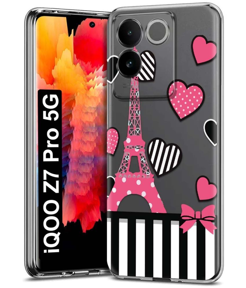     			Fashionury Multicolor Printed Back Cover Silicon Compatible For iQOO Z7 Pro 5G ( Pack of 1 )