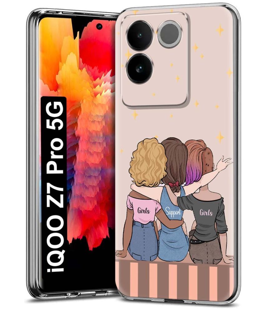     			Fashionury Multicolor Printed Back Cover Silicon Compatible For iQOO Z7 Pro 5G ( Pack of 1 )