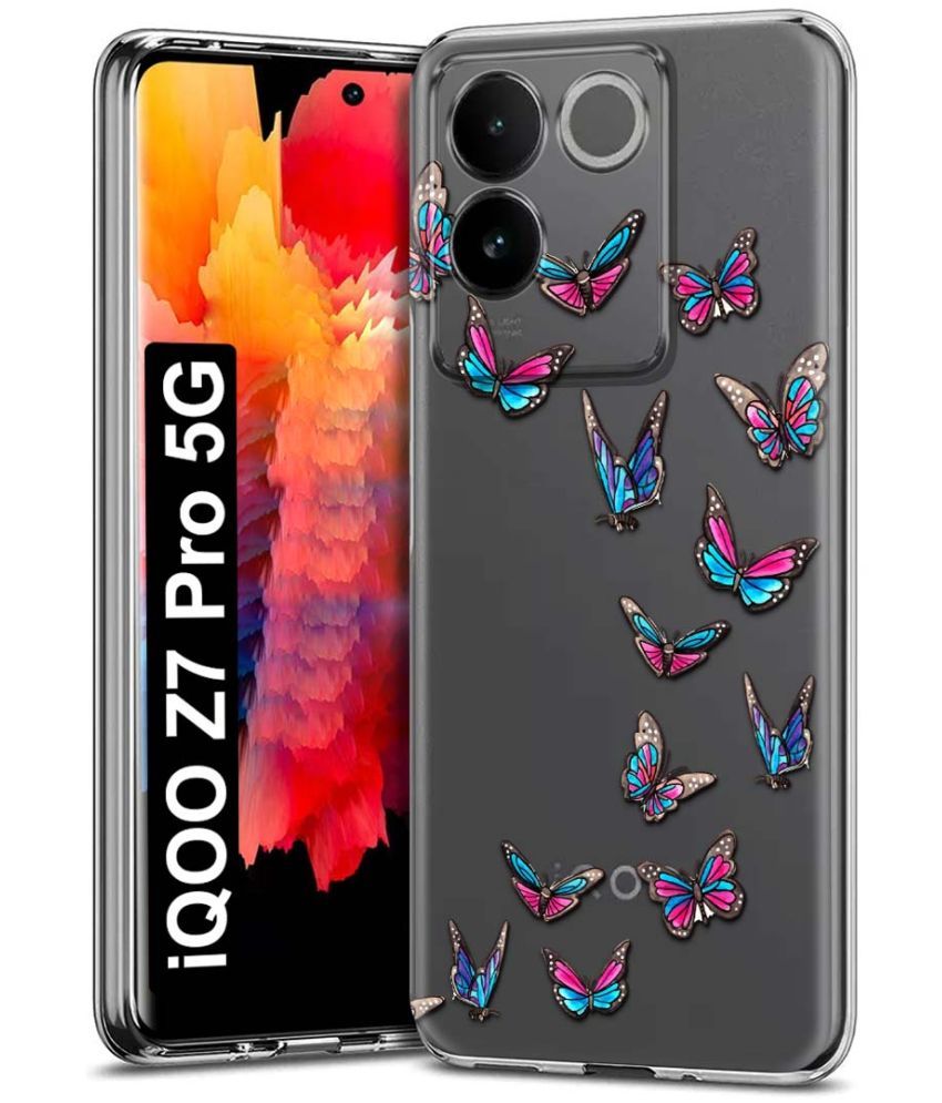     			Fashionury Multicolor Printed Back Cover Silicon Compatible For iQOO Z7 Pro 5G ( Pack of 1 )