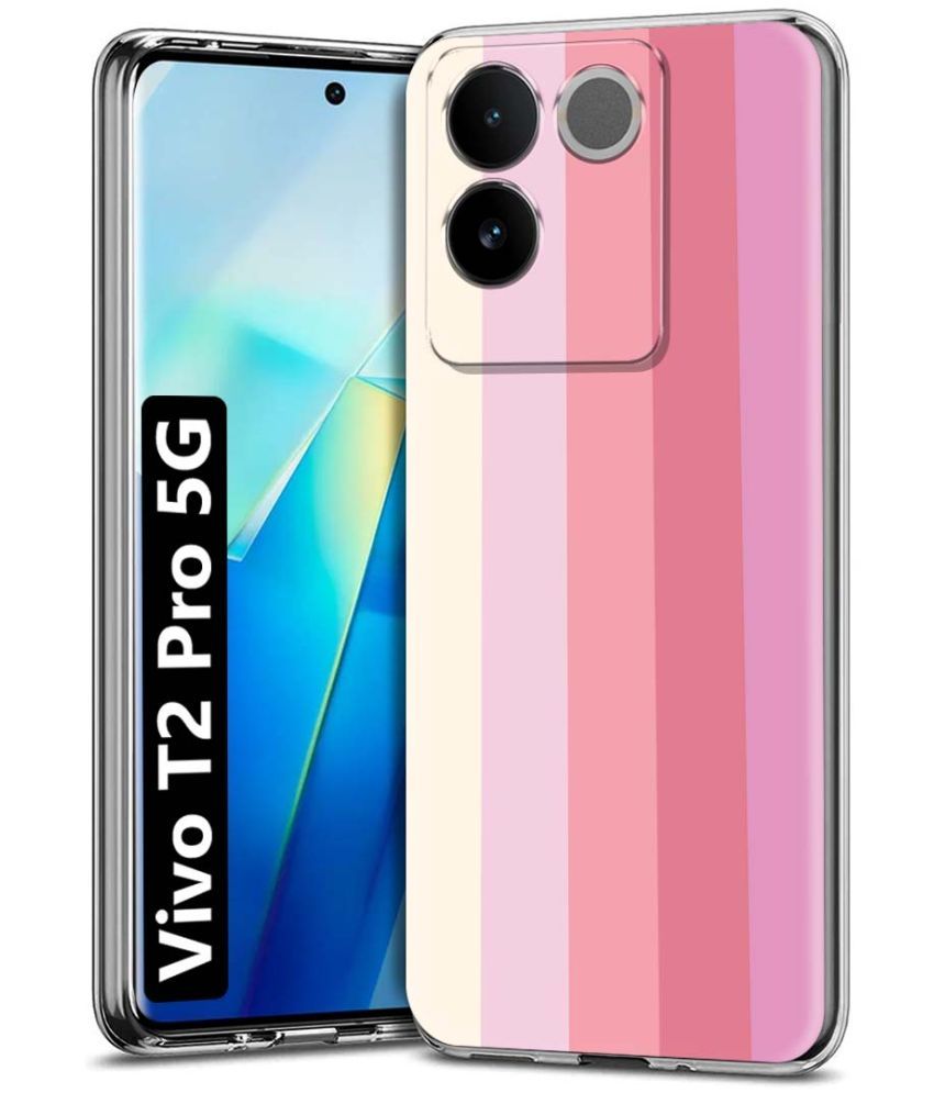     			Fashionury Multicolor Printed Back Cover Silicon Compatible For Vivo T2 Pro 5G ( Pack of 1 )