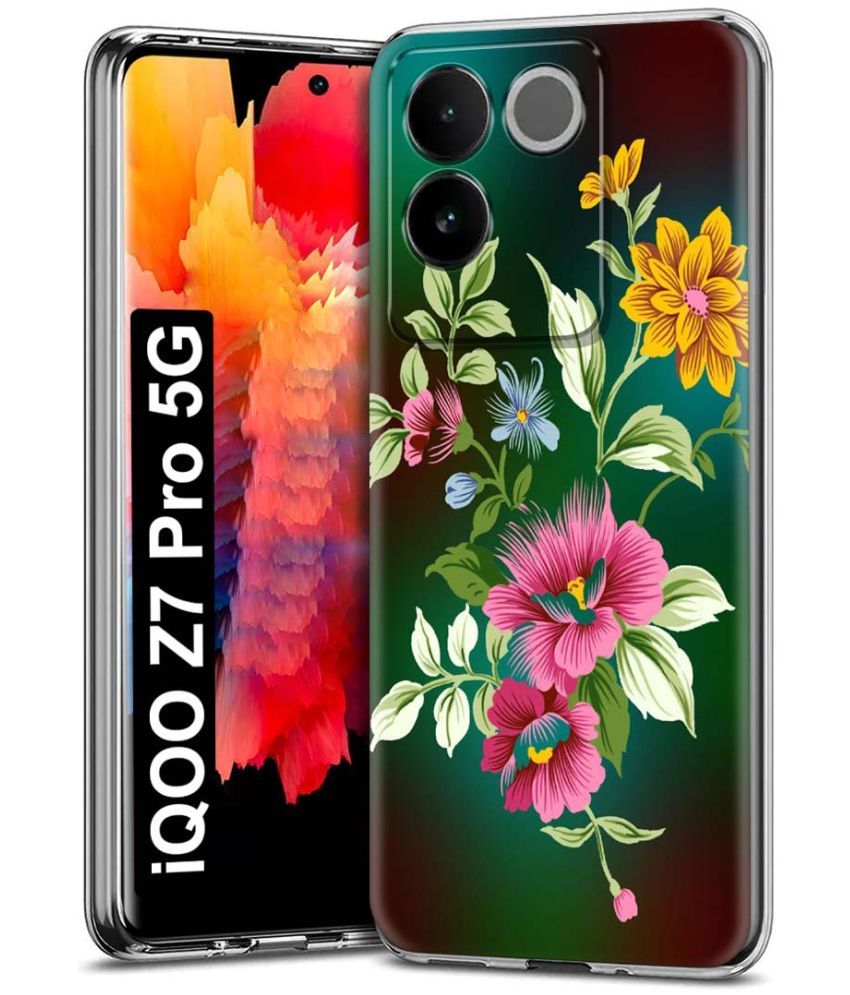     			Fashionury Multicolor Printed Back Cover Silicon Compatible For iQOO Z7 Pro 5G ( Pack of 1 )