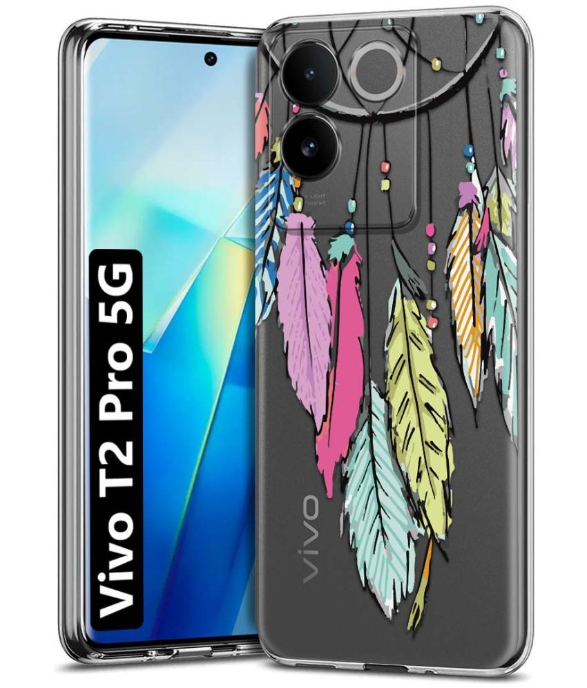     			Fashionury Multicolor Printed Back Cover Silicon Compatible For Vivo T2 Pro 5G ( Pack of 1 )