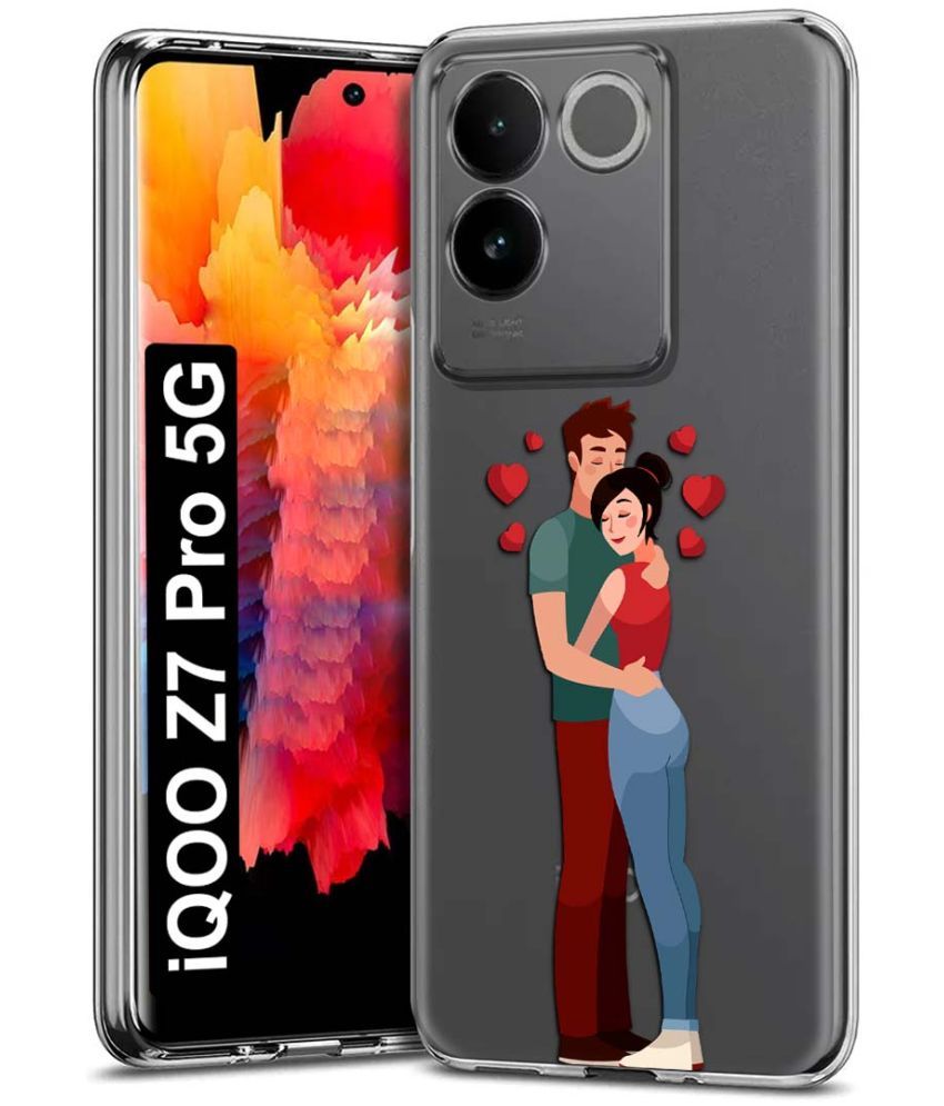     			Fashionury Multicolor Printed Back Cover Silicon Compatible For iQOO Z7 Pro 5G ( Pack of 1 )