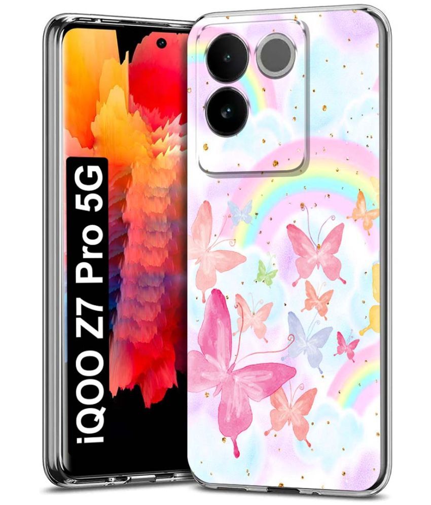     			Fashionury Multicolor Printed Back Cover Silicon Compatible For iQOO Z7 Pro 5G ( Pack of 1 )