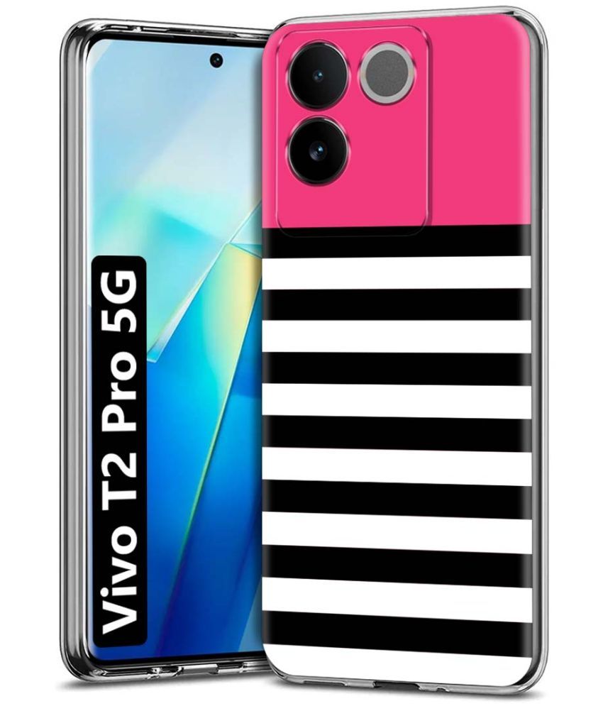     			Fashionury Multicolor Printed Back Cover Silicon Compatible For Vivo T2 Pro 5G ( Pack of 1 )