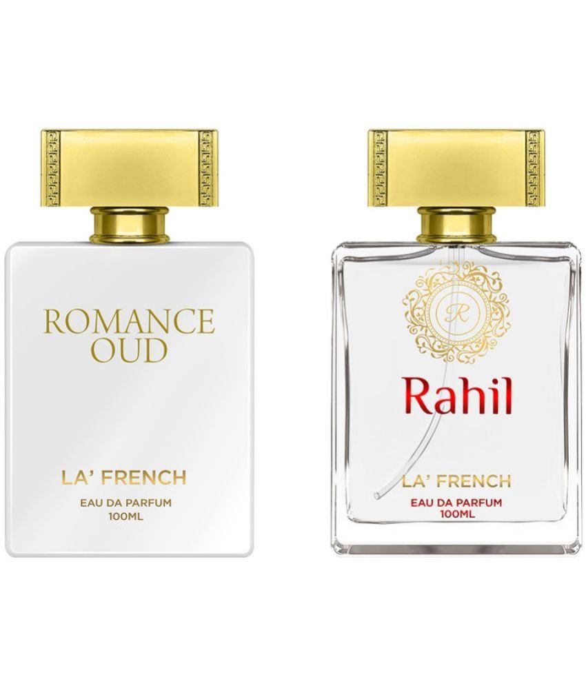     			LA FRENCH Romance Oud & Rahil Eau De Parfum (EDP) For Unisex 200ml ( Pack of 2 )