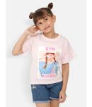 Nauti Nati Pack of 1 Girls Cotton Top ( Pink )