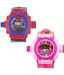 selloria Multicolor Dial Digital Boys Watch ( Pack Of 2 )