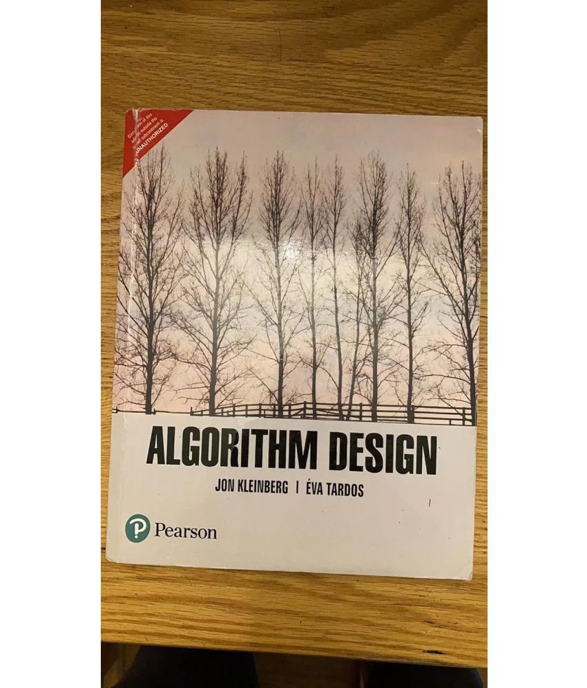     			Algorithm Design, 1st Edition